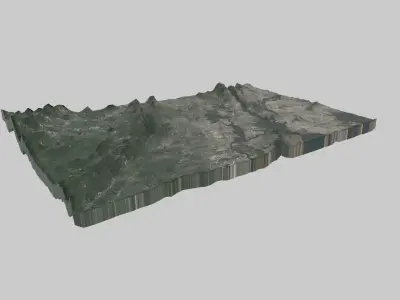 Newark City Low-poly 3D model
