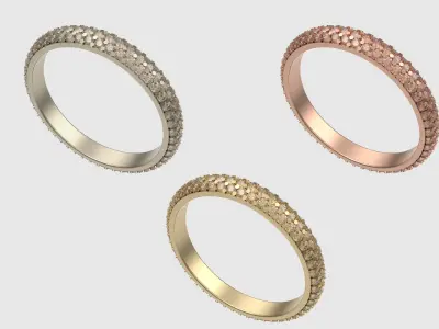 Triple Row Eternity Band JDBCo 3D print model