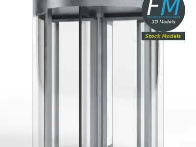 Revolving door 3D model