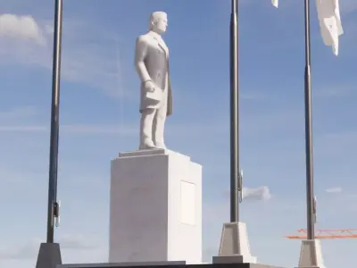 Rizal Statue 3D model