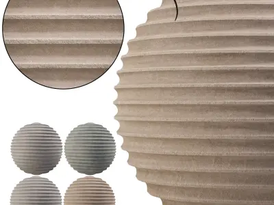 Fluted Concrete 01 - Seamless Texture