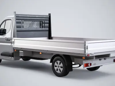  Renault Master Tipper Flatbed Truck LOD1 