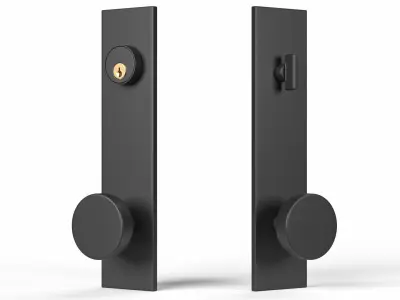 Tumalo Knob Exterior Door Hardware Set 3D model