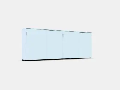GALANT Storage combination w sliding doors 2 Low-poly 3D model