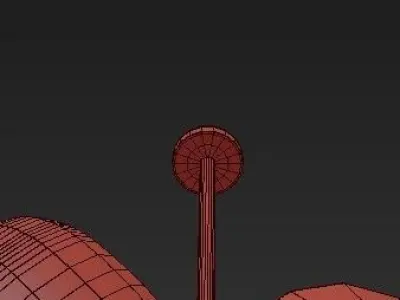 Candies Modern Balloon Glass Chandelier 3D model