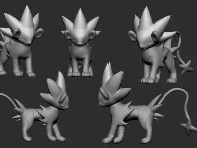 Pokemon - Luxray 3D print model