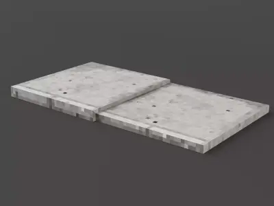 Walkside - PBR Pixel Art - PSX Retro Style Low-poly 3D model