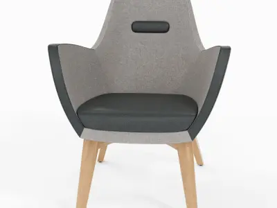 Armchair UMM WOOD 3D model