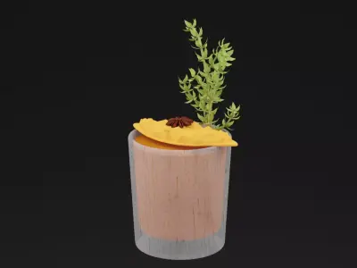 Floral Mist Juice Low-poly 3D model