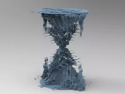 Sci Fi Chrysler Building Tower hourglass tower  3D model