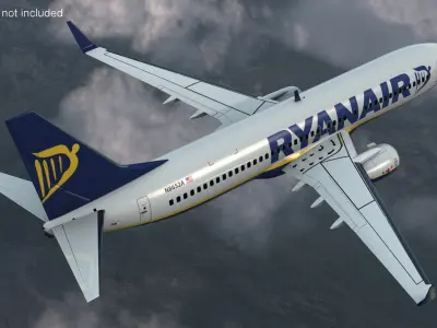  Ryanair Boeing 737 with Cockpit and Cabin Detail 