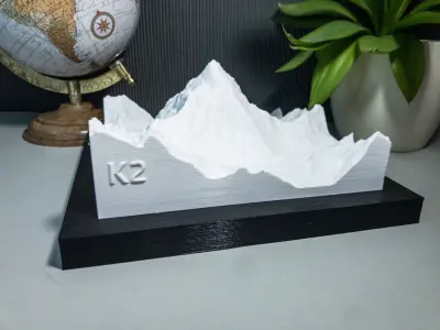 K2 Mountain 3D print model