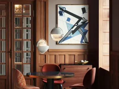 Vintage room by Gubi interior scene 3D model