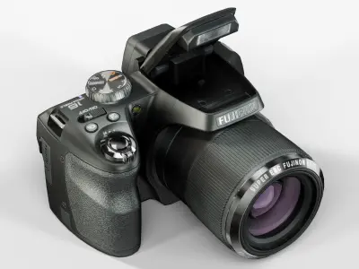 Fujifilm FinePix S8200 bridge digital camera Low-poly 3D model