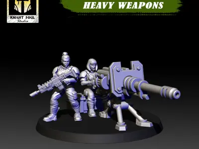 Vanquishers Heavy Weapons 3D print model
