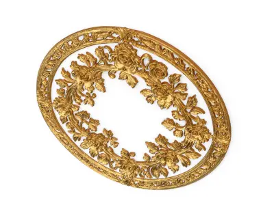 Classic circular carved decor ornament 16 3D print model purchase