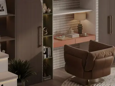 Childrens Playroom Interior High Quality 3D Scene 3D model