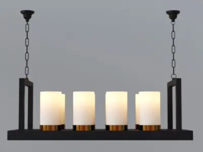Ceiling Candle Lamps 3D model