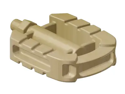 Wooden Sports Bike Pedal 3D model