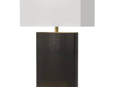 Leather Table Lamp 3D model