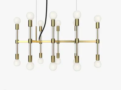 Acrylic Framework Chandelier by West Elm 3D model