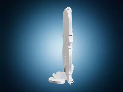 Fantasy Carved Architectural Owl 3D print model