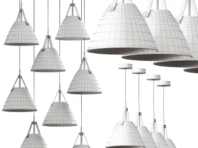 Minimalist Nordic Hanging Light 3D model