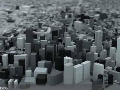 San Francisco Streets and Buildings 3D model