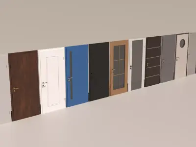 Door collection 3D model