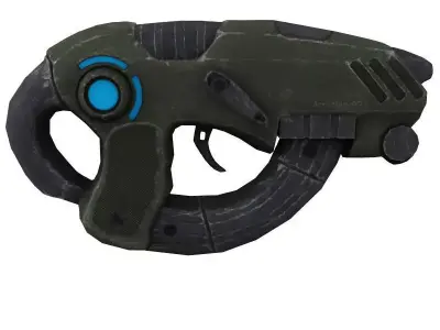 Sci Fi Rifle Low-poly 3D model shop