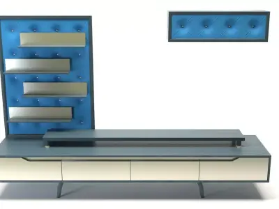 Realistic Chester Tv Unit  3D model