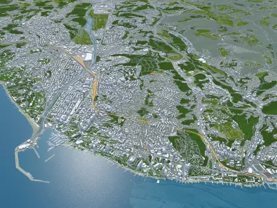 Sochi Russia Low-poly 3D model