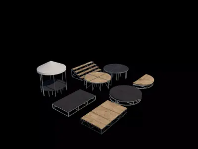 stage set  3D model