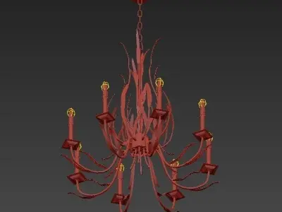 Longleaf Chandelier 3D model