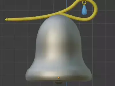 bells bell with drop of water 3D model