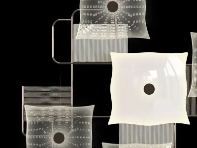 Alumina chandelier barovier toso 3D model
