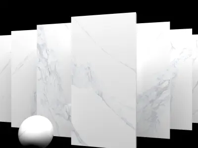 Marble Set Museum Calacatta 4D 80x160 Set 3 Texture