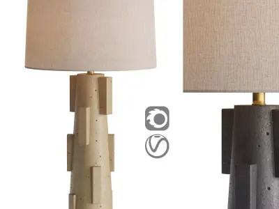 Boulder Table Lamp 3D model