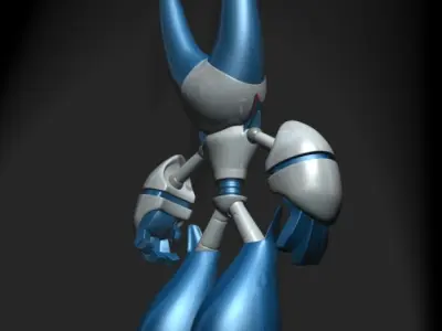 RobotBoy Cartoon Robot Character Low-poly 3D model