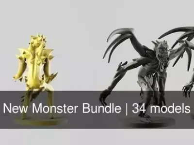 New Monster Bundle 3D Model Pack