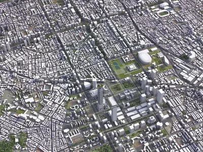 Taipei Low-poly 3D model