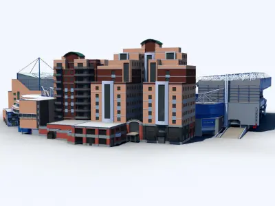 Stamford Bridge Stadium 3D model