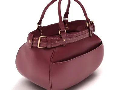 Ladies Hand Bag 03 Low-poly 3D model