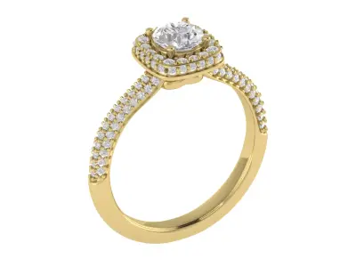 Women Ring  Render 3dm STL OBJ FBX TXT Details 3D print model 6