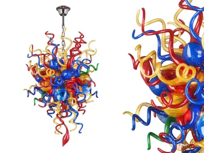 890100 Vulcano Lightstar Hanging Lamp 3D model