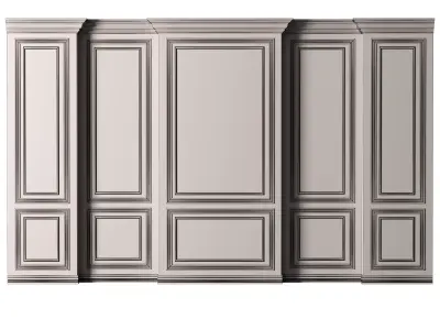 Classic 3D Wall Panel Elegant Design for Interior Decor 12 3D model