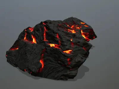 Rock Gate Low-poly 3D model