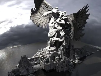 Fallen Angel Outpost of Heaven 3D model
