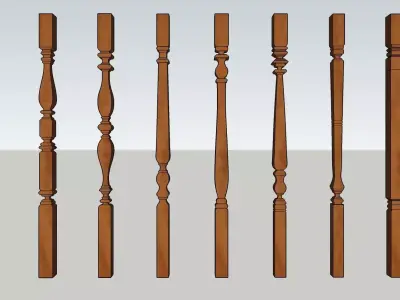 Baluster 3D Sletchup Model Download 3D model