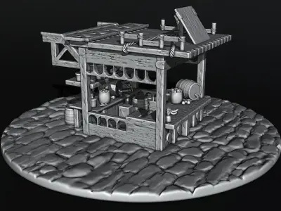 medieval house 3D print model